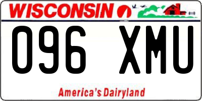 WI license plate 096XMU