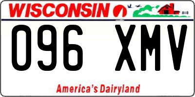 WI license plate 096XMV