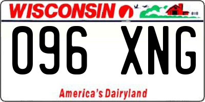 WI license plate 096XNG