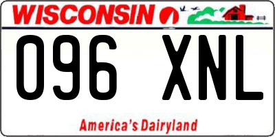 WI license plate 096XNL