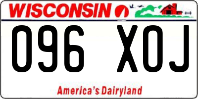 WI license plate 096XOJ