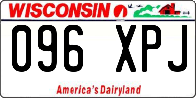 WI license plate 096XPJ