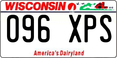 WI license plate 096XPS