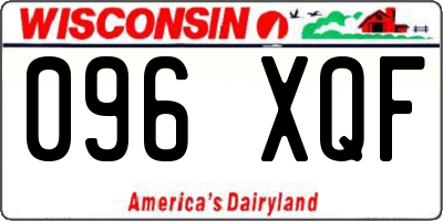 WI license plate 096XQF