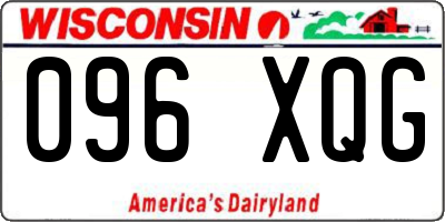 WI license plate 096XQG
