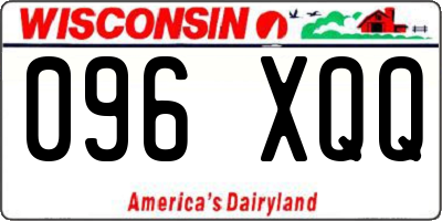 WI license plate 096XQQ