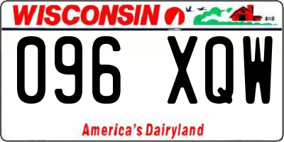 WI license plate 096XQW