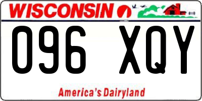 WI license plate 096XQY
