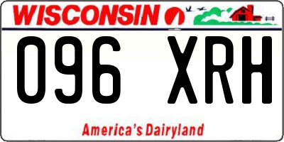 WI license plate 096XRH