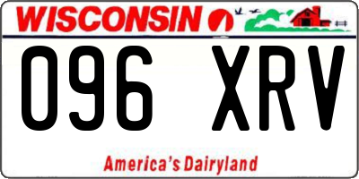 WI license plate 096XRV