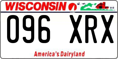 WI license plate 096XRX