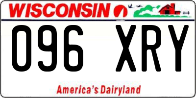 WI license plate 096XRY