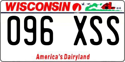 WI license plate 096XSS