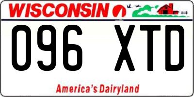 WI license plate 096XTD