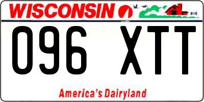 WI license plate 096XTT