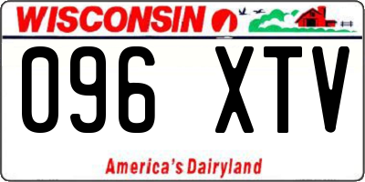 WI license plate 096XTV