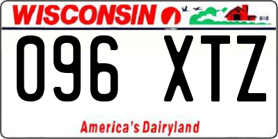 WI license plate 096XTZ