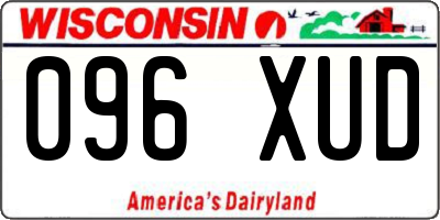 WI license plate 096XUD