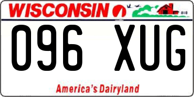 WI license plate 096XUG