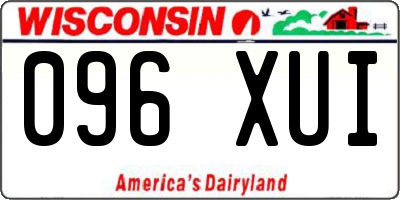 WI license plate 096XUI