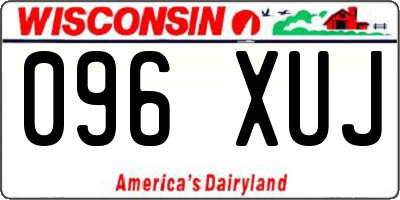 WI license plate 096XUJ