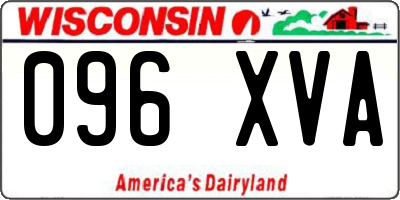 WI license plate 096XVA