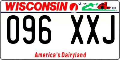 WI license plate 096XXJ