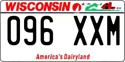 WI license plate 096XXM