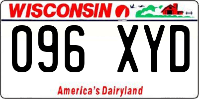 WI license plate 096XYD