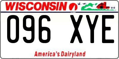 WI license plate 096XYE
