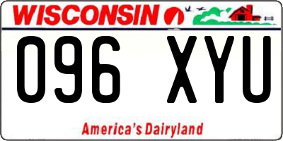 WI license plate 096XYU