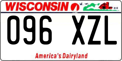 WI license plate 096XZL