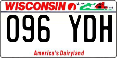 WI license plate 096YDH