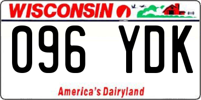 WI license plate 096YDK