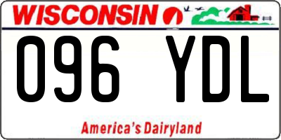 WI license plate 096YDL