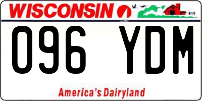 WI license plate 096YDM