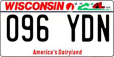 WI license plate 096YDN