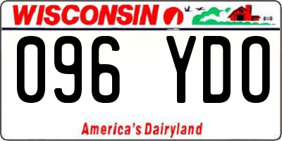 WI license plate 096YDO