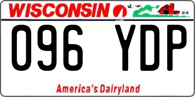 WI license plate 096YDP