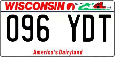 WI license plate 096YDT