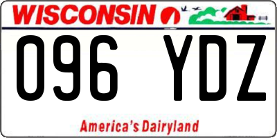 WI license plate 096YDZ