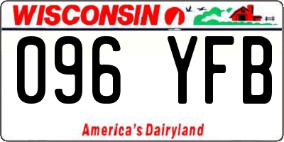 WI license plate 096YFB