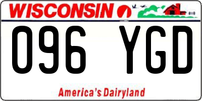 WI license plate 096YGD
