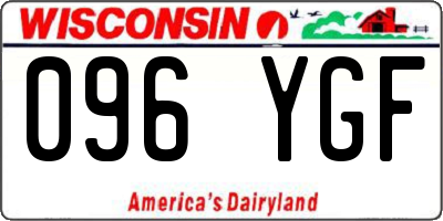 WI license plate 096YGF