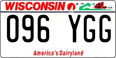 WI license plate 096YGG