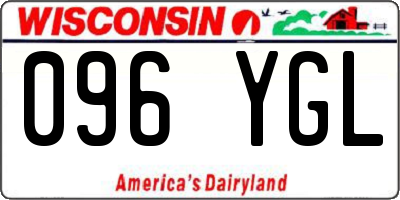 WI license plate 096YGL
