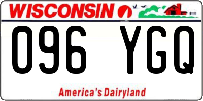 WI license plate 096YGQ