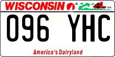 WI license plate 096YHC