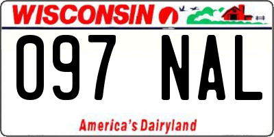 WI license plate 097NAL