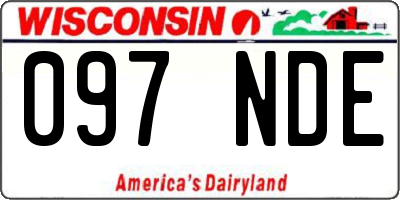 WI license plate 097NDE